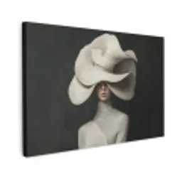 Modern - Vrouw - Hoed canvas 2cm klein -z3d