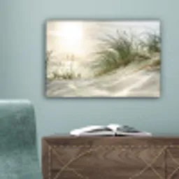 Duinen met helmgras onder de zon van het Duitse nationaal Park Schleswig-Holsteinisches Wattenmeer canvas 2cm klein -sfeer4