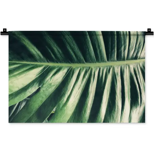 Bladeren - Tropisch - Jungle - Groen Wandkleed katoen klein -zz3d