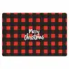 Geruit - Rood - Tekst - Christmas Placemat vinyl groot -zzsfeer1_Kitchenyeah-website