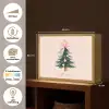 Christmas Season - Kerst - Kerstboom - Roze Light Box met batterij (Wandlamp) middel -USP_websiteoverzichtNL