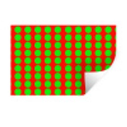 Stippen - Patroon - Groen Muursticker klein 286 -3d