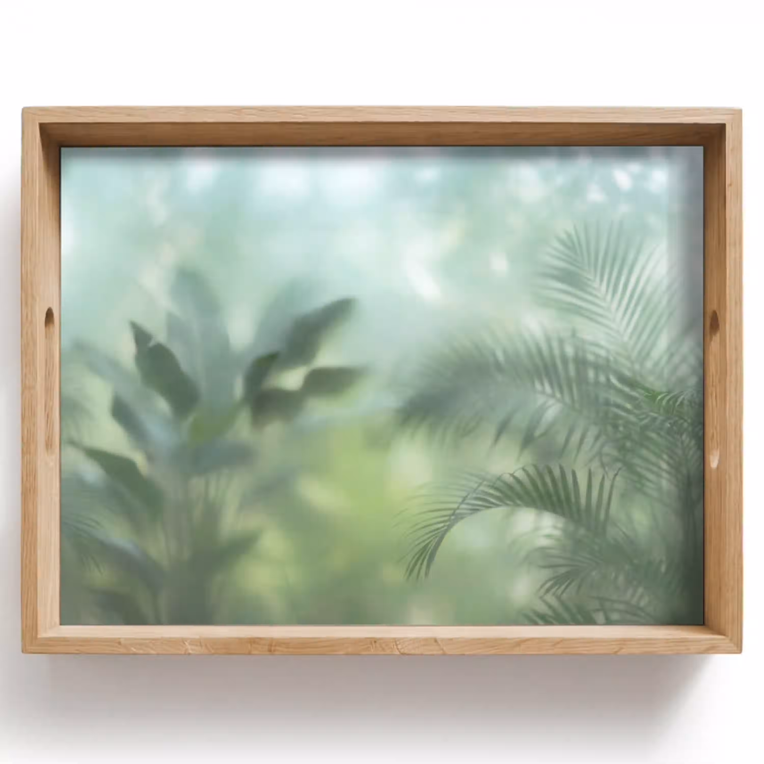 Natuur - Vervaagd - Groen - Abstract - Modern Dienblad Rechthoek middel -z3d_shopping
