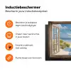 Doorkijk - Strand - Raam - Duinen - Zee Inductie beschermer vinyl 3mm klein -zzzzzzz-td-ups