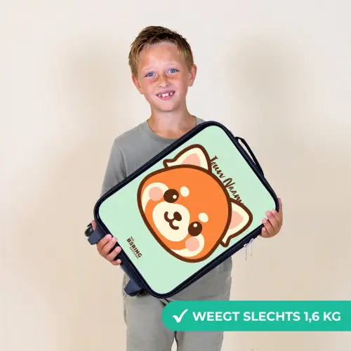 Kawai - Rode panda - Groen Kinderkoffer - Zwart klein -sfeer4_NL