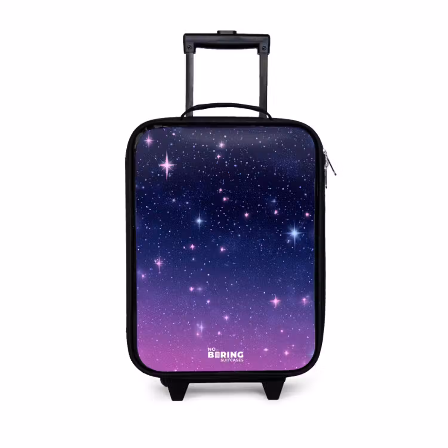 Kinderkoffer - Zwart - Sterren - Galaxy - Blauw - Roze