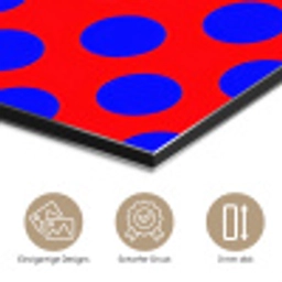 Dots - Klassiek - Rood aluminium wit klein 46 -closeup_DE