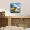 Badeend - Stoer - Golven plexiglas 5mm klein -sfeer4