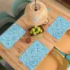 Water - Blauw - bubbels Placemat vinyl groot -zzsfeer5_Kitchenyeah-website