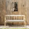 Boedha - Beeld - Bruin - Rust Tuinposter op houten frame 2 cm dik klein -sfeer4