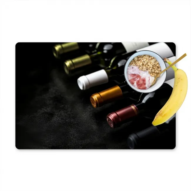 Wijn - Flessen - Variatie - Smaken Placemat vinyl groot -zzzproduct_Kitchenyeah-website