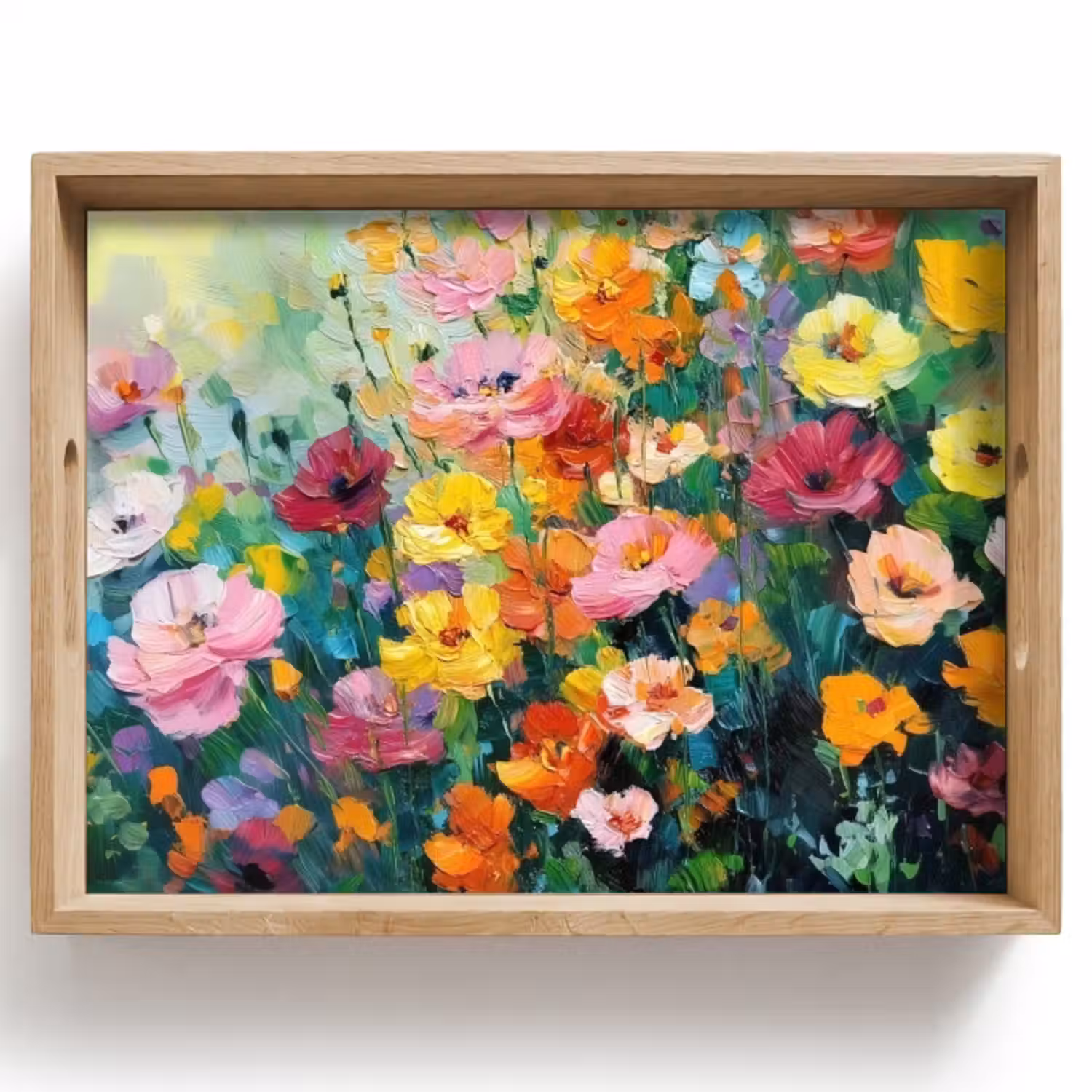Dienblad - Bloemen explosie - Heldere kleuren - Vrolijk