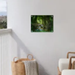 Waterval in het Regenwoud tuinposter los doek klein -sfeer8