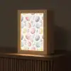 Eieren - Kleurrijk - Patroon Light Box met kabel (Tafellamp) klein -z3d_website