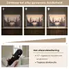Beren - Bomen - Landschap - Zonsondergang Light Box met batterij (Wandlamp) middel -USP_dimbaarNL