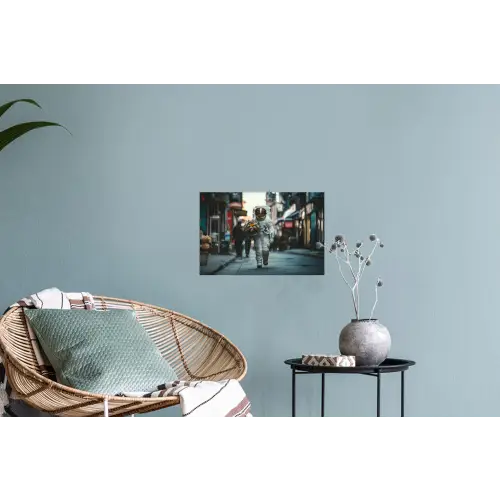 Boeket - Bloemen - Kleurrijk - Astronaut Muursticker klein -plant