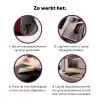 Zwarte draak - Rookwolken - Rood Inductie beschermer vinyl 3mm middel -zzzzzzz-cc-werking