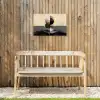Cirkels - Schaduw - Abstract Tuinposter op houten frame 2 cm dik klein -sfeer4