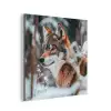 Wolf - Sneeuw - Winter - Dieren - Natuur - Sneeuw aluminium wit klein -3d