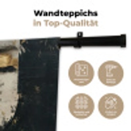 Abstract - Goud - Gezicht - Lippen Wandkleed katoen klein -tsfeer2_DE