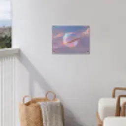 Planeet - Lucht - Wolken - Pasteltinten tuinposter los doek klein -sfeer8