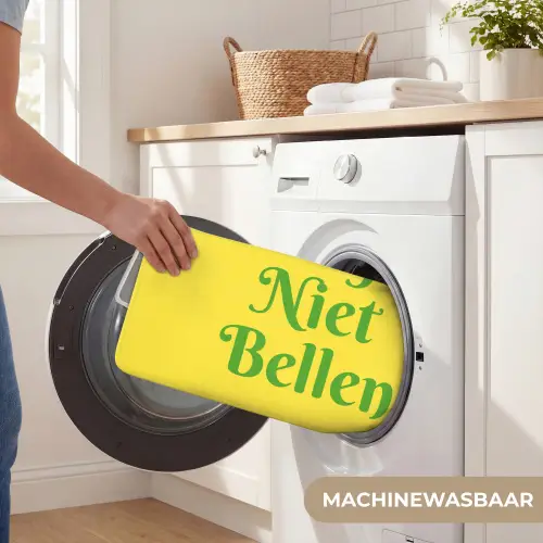 Mij niet bellen - Telefoon - Geel Badmat klein -USP_WasbaarNL
