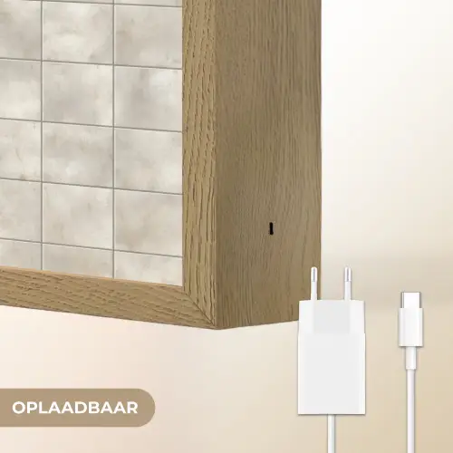 Tegels - Natuurlijk - Grijs Light Box met batterij (Wandlamp) middel 907 -USP_websiteoplaadbaarNL