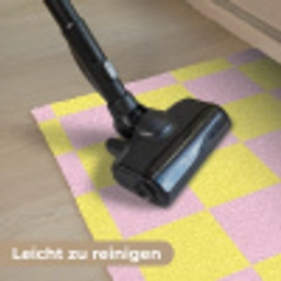 Schaakbord patroon - Geel - Roze - Blokjes Deurmat klein -reinigen_DE