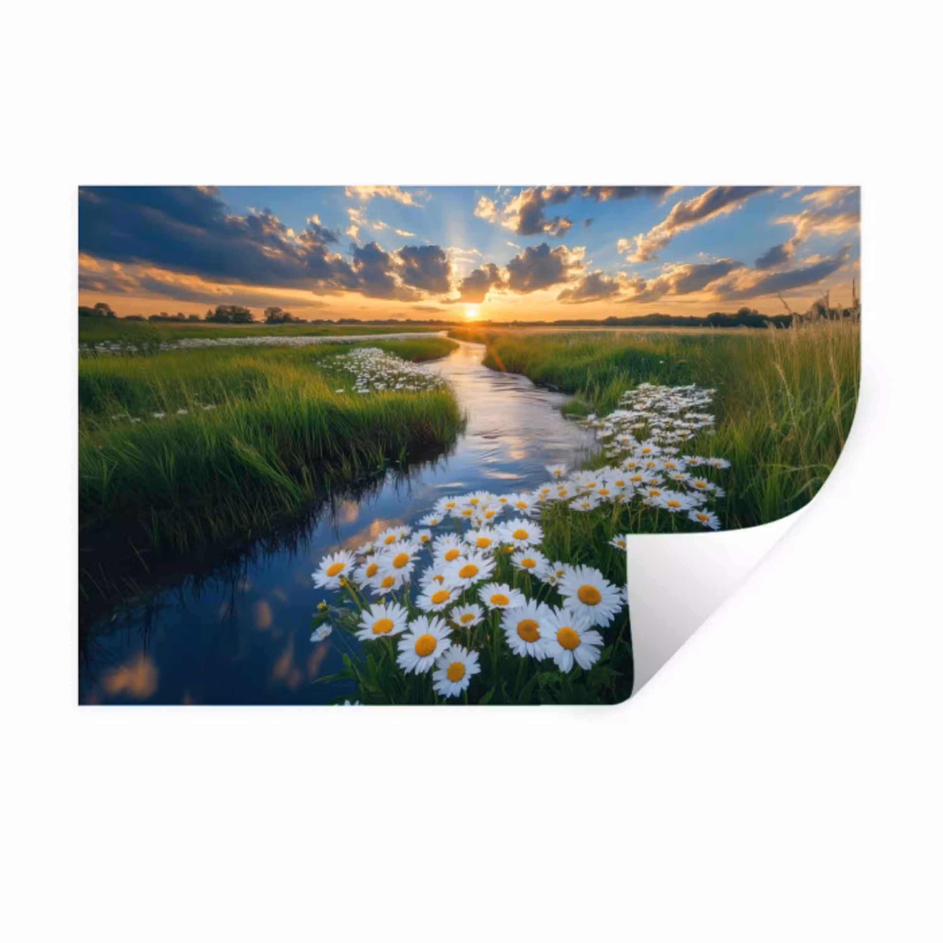 Beekje - Landschap - Margriet Muursticker klein -3d