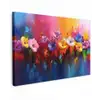 Fantasiebloemen - Verf - Speels canvas 2cm klein -z3d