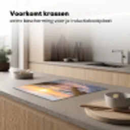 Strand - Zonsondergang - Natuur - Landschap Inductie beschermer vinyl 3mm middel -sfeer1