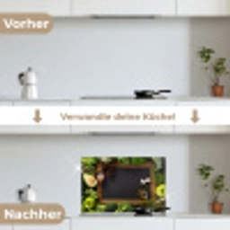 Fruit - Krijtbord - Groente keuken achterwand spatscherm klein -voor_na_DE