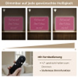 eat me out don't stress me out - Roze - Minimalistisch Light Box met batterij (Wandlamp) middel -USP_dimbaarDE