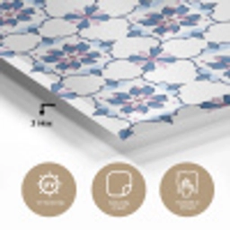Modern - Patroon - Blauw - Roze plexiglas 5mm klein 11 -sfeer2