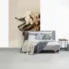 Vanille - Bloemen - Beige fotobehang vinyl groot -slaapkamer