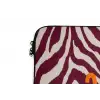 New era - Bordeaux - Zebraprint laptophoes neopreen klein -detail