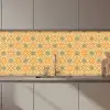 Mandala - Boho - Bloemen - Oranje - Patroon keuken achterwand 2 middel 871 zz_3dshopping