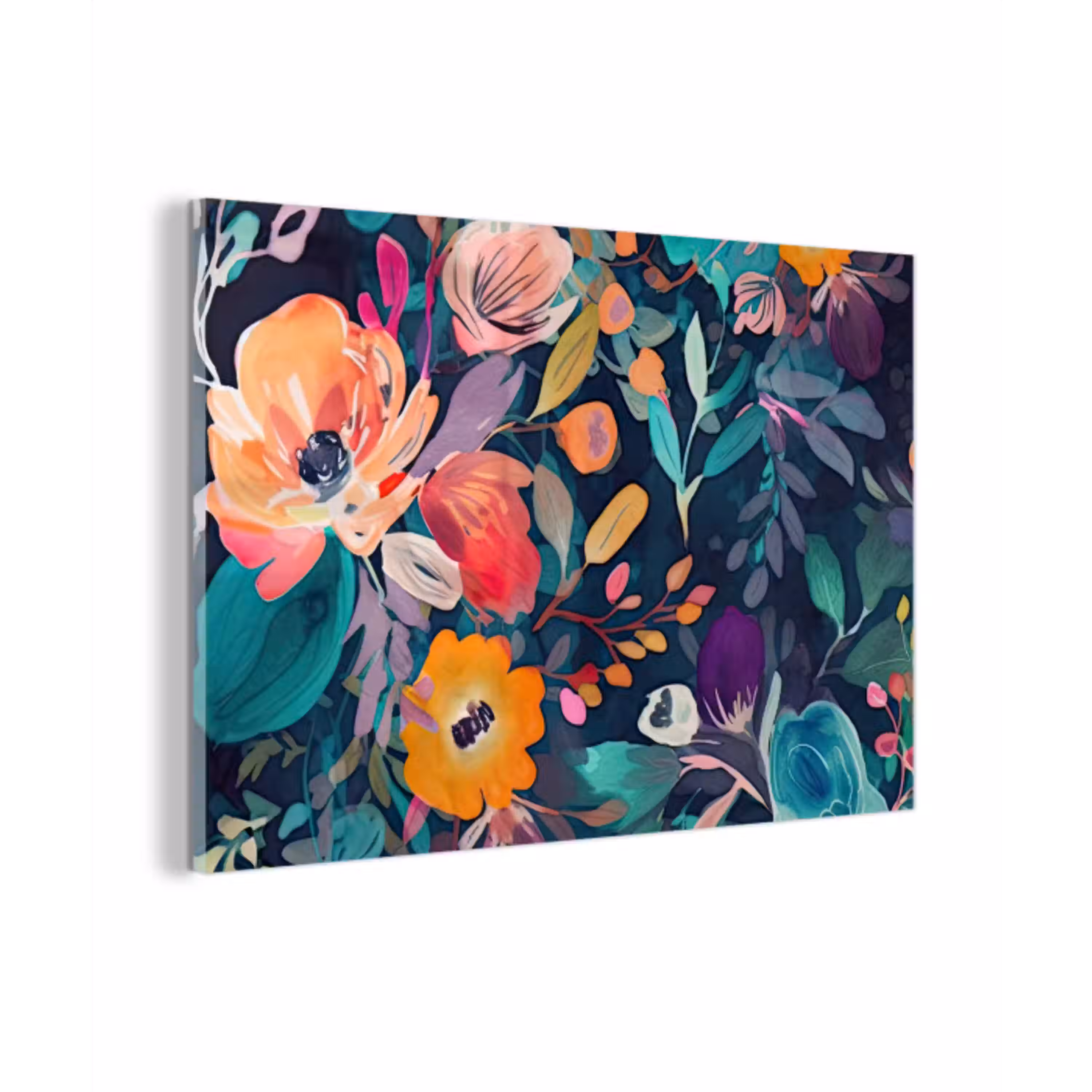 Kleurrijk - Bloemen - Kunst - Natuur - Hippie plexiglas 5mm klein -z3d