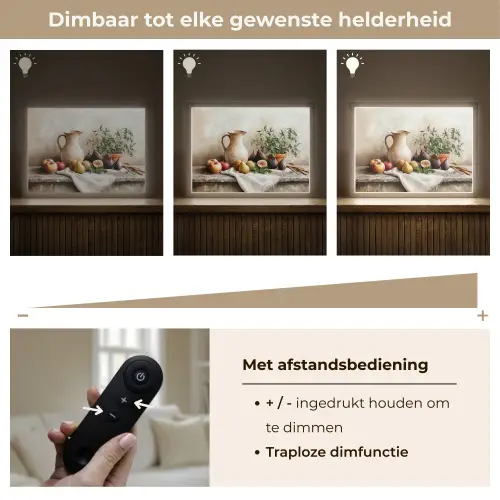 Fruit - Kruiden - Landelijk Light Box met batterij (Wandlamp) middel -USP_dimbaarNL