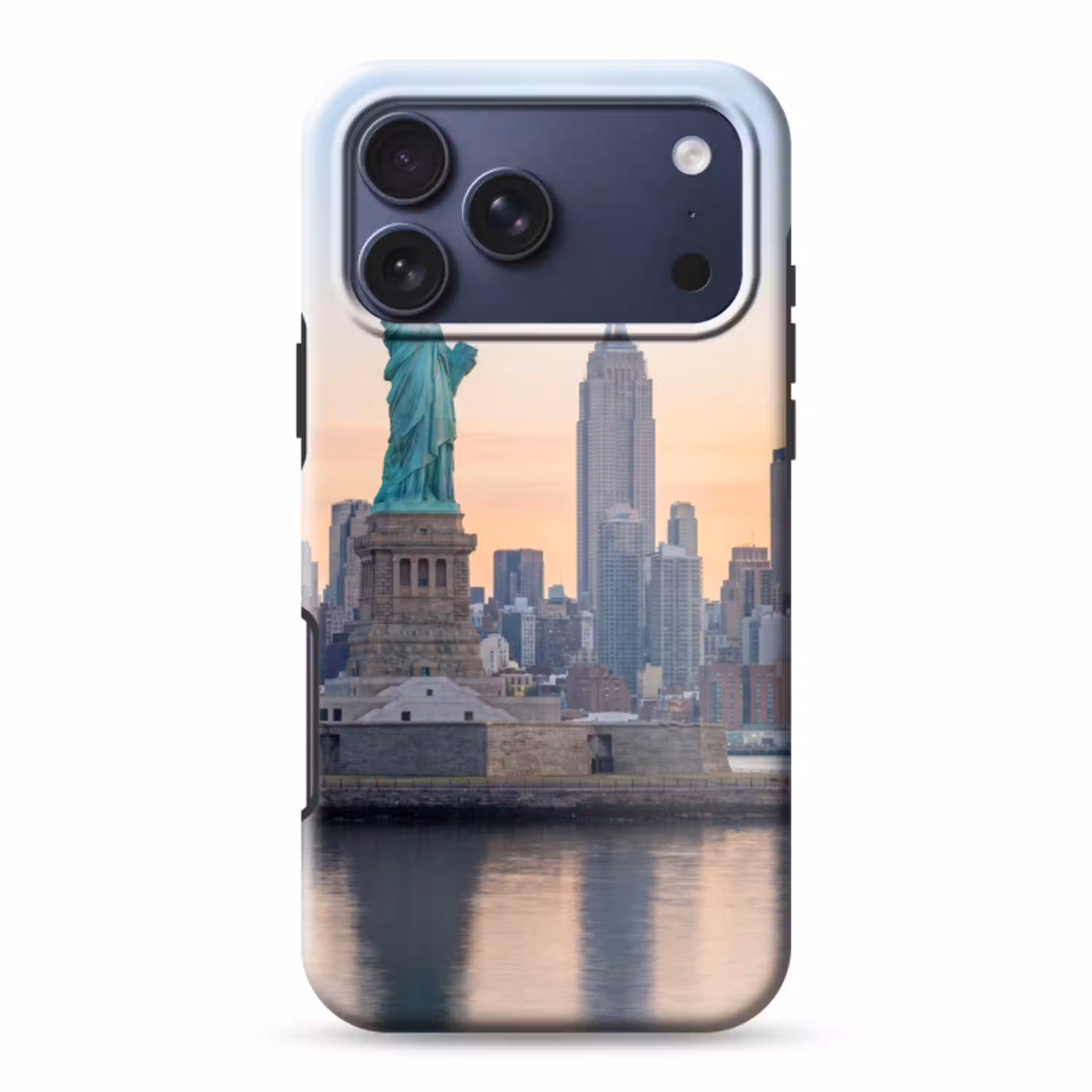 Vrijheidsbeeld - New York - Zonsopgang - Stad - Architectuur Toughcase MagSafe Apple iPhone 17 Pro Max klein -3d