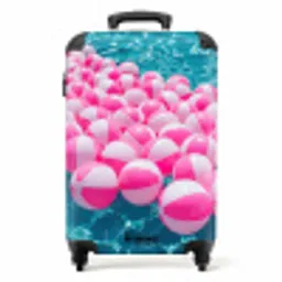 Strandballen - Roze - Water NBS - Handbagage koffer - Volwassenen Unisex middel -productfoto_recht
