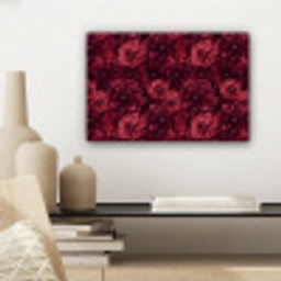 Dahlias - Bloemen - Rood canvas 2cm klein 34 -sfeer6