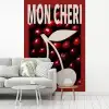 Kersen - Illustratie - Rood fotobehang vinyl groot -woonkamer