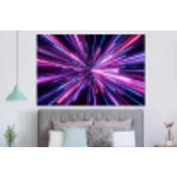 Lichtsnelheid - Ruimte - Roze - Paars forex 5mm xxl -slaapkamer