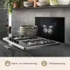 Vlinder - Monochroom - Balans keuken achterwand spatscherm klein -usp_NL