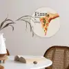 Pizza - Kaas - Pepperoni Wandcirkel plexiglas klein -sfeer4