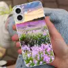 Lavendel - Bloemen - Zonsondergang - Paars - Weide Apple iPhone 16 klein -sfeer2