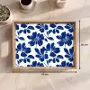 Floraal - Modern - Blauw Dienblad Rechthoek middel 911 -USP_Formaat