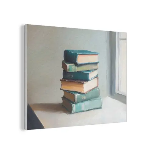 Stapel - Boeken - Groen - Daglicht PET vilt klein -3d