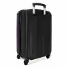 Lederen look aubergine paars NBS - Handbagage koffer - Kinderen Unisex middel -achterkant